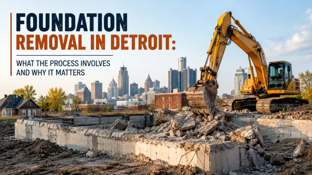 Foundation Removal in Detroit: What the Process Involves and Why It Matters